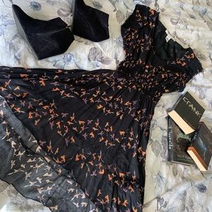 AMERICAN RAG | bird high-low summer dress